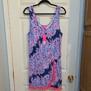 Colorful Sleeveless Dress with Tassels